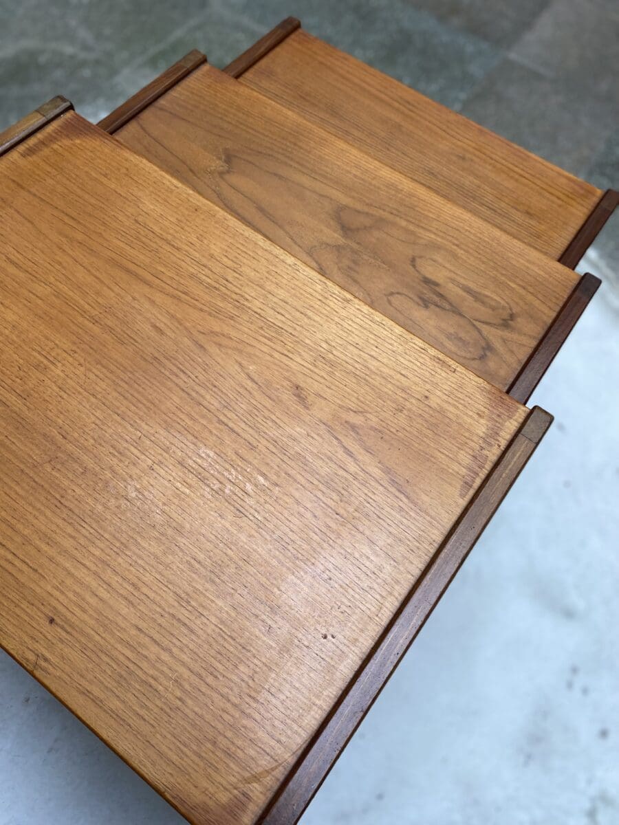 3 Tables gigognes en palissandre Occasion – Edition Mogens Kold