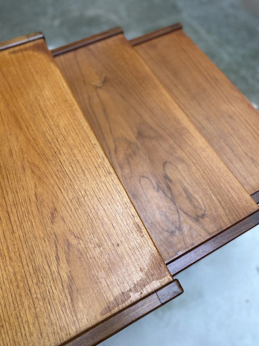 3 Tables gigognes en palissandre Occasion – Edition Mogens Kold