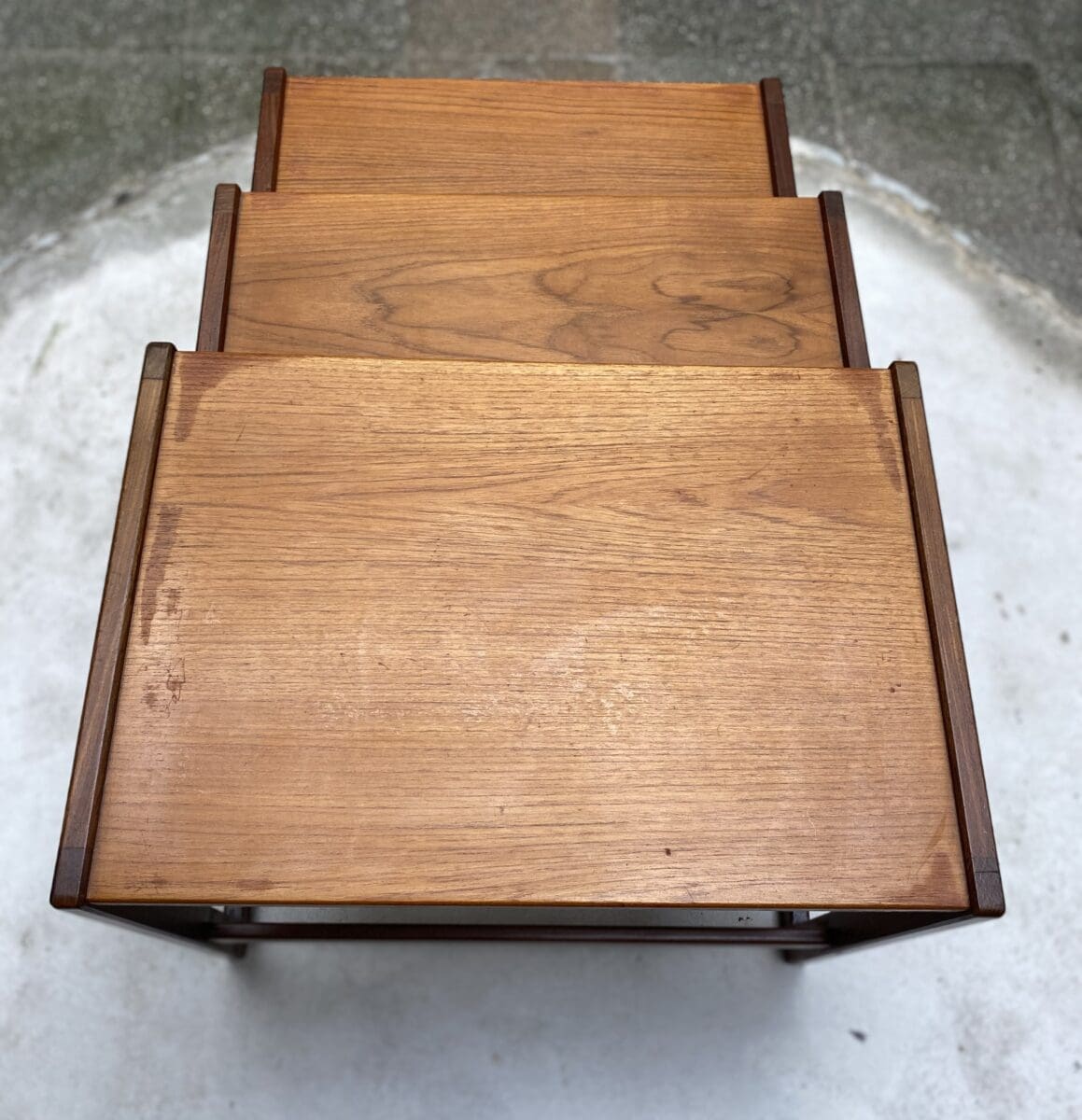 3 Tables gigognes en palissandre Occasion – Edition Mogens Kold