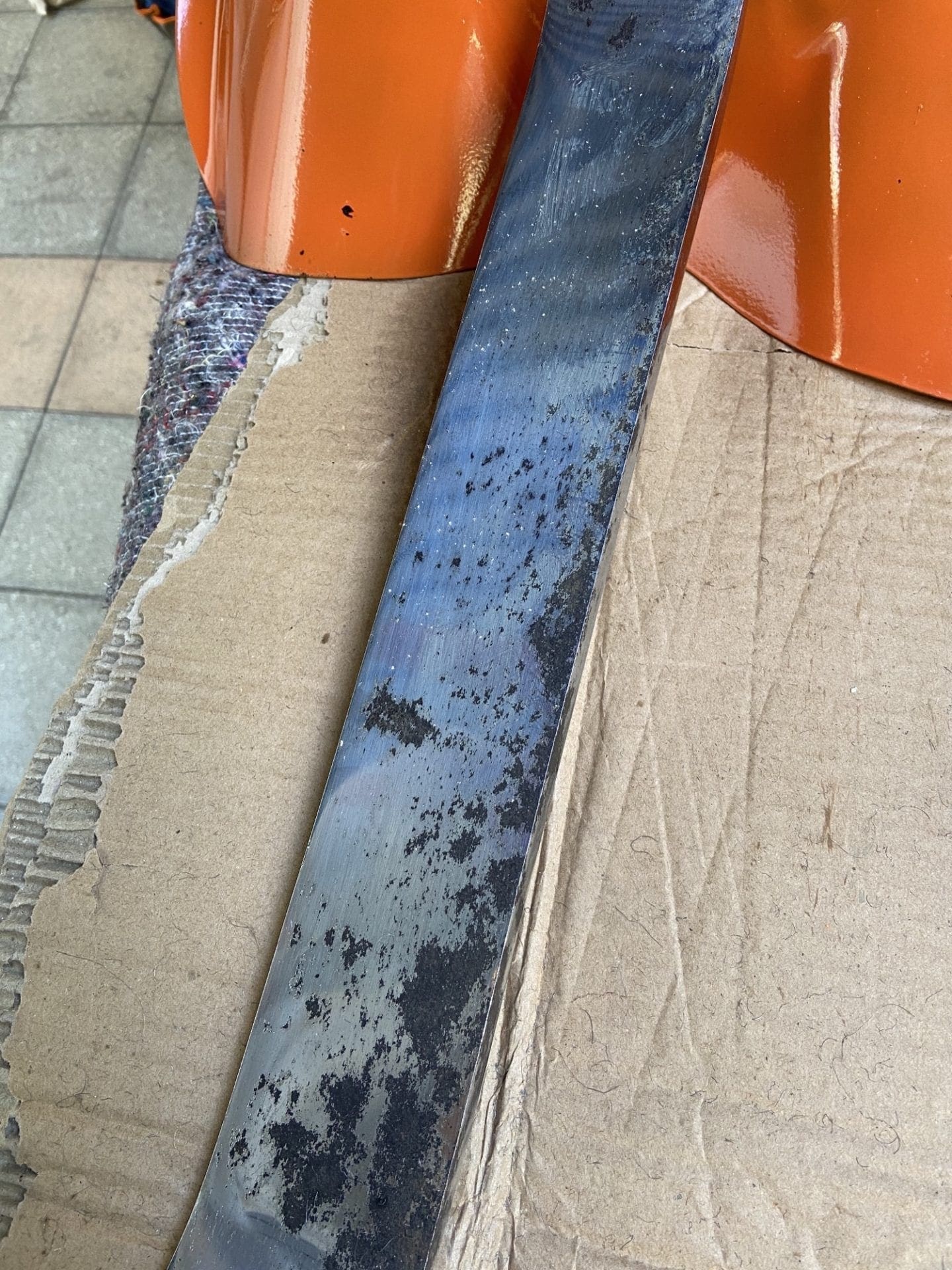 Achille et Pier Castiglioni – Tabouret “Mezzadro” orange