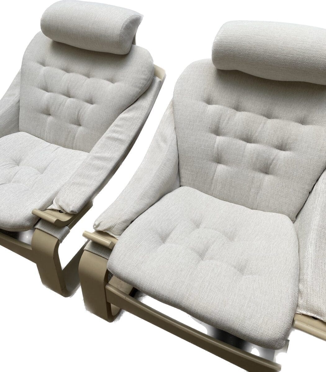 Fauteuils Kroken Ake Fribyter – Paire Authentique Design Scandinave 1970