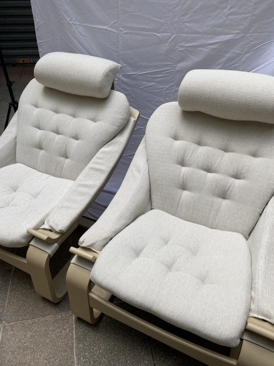Kroken Ake Fribyter Armchairs – Pair Authentic Scandinavian Design 1970