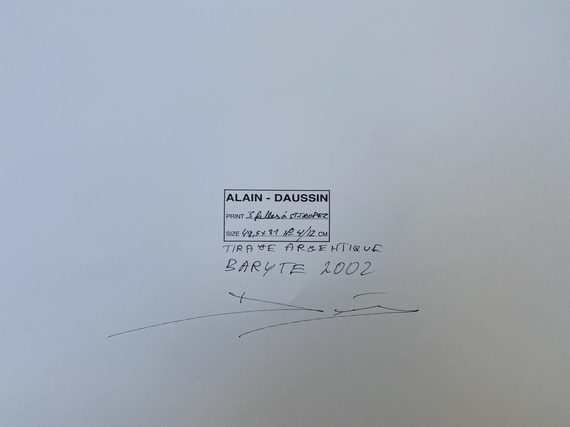 Alain Daussin – Trois filles à Saint Tropez