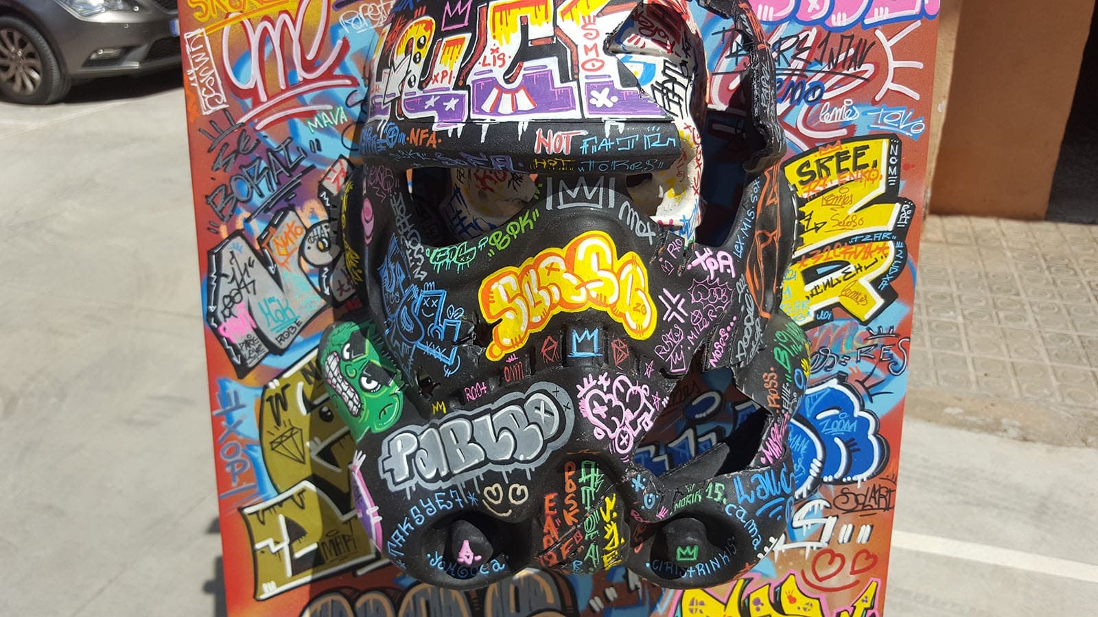 Alberto BLANCHART – CROWN TROOPER, 2020 – Aérosol sur toile