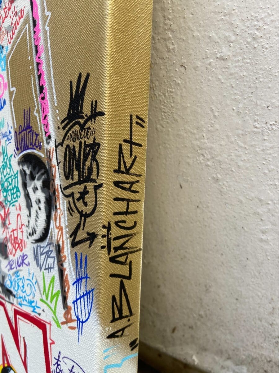 Explorer Cat – Peinture aérosol et acrylique d&rsquo;Alberto Blanchart