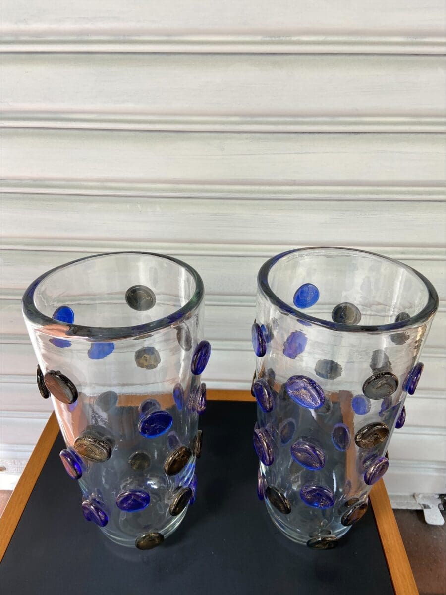 Paire de vases Murano, Alberto Dona, circa 1980