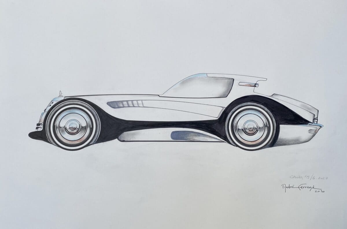 André Ferrand – Dessin Citroën 15/6 (circa 2010)