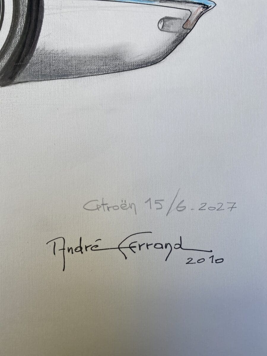 André Ferrand – Dessin Citroën 15/6 (circa 2010)