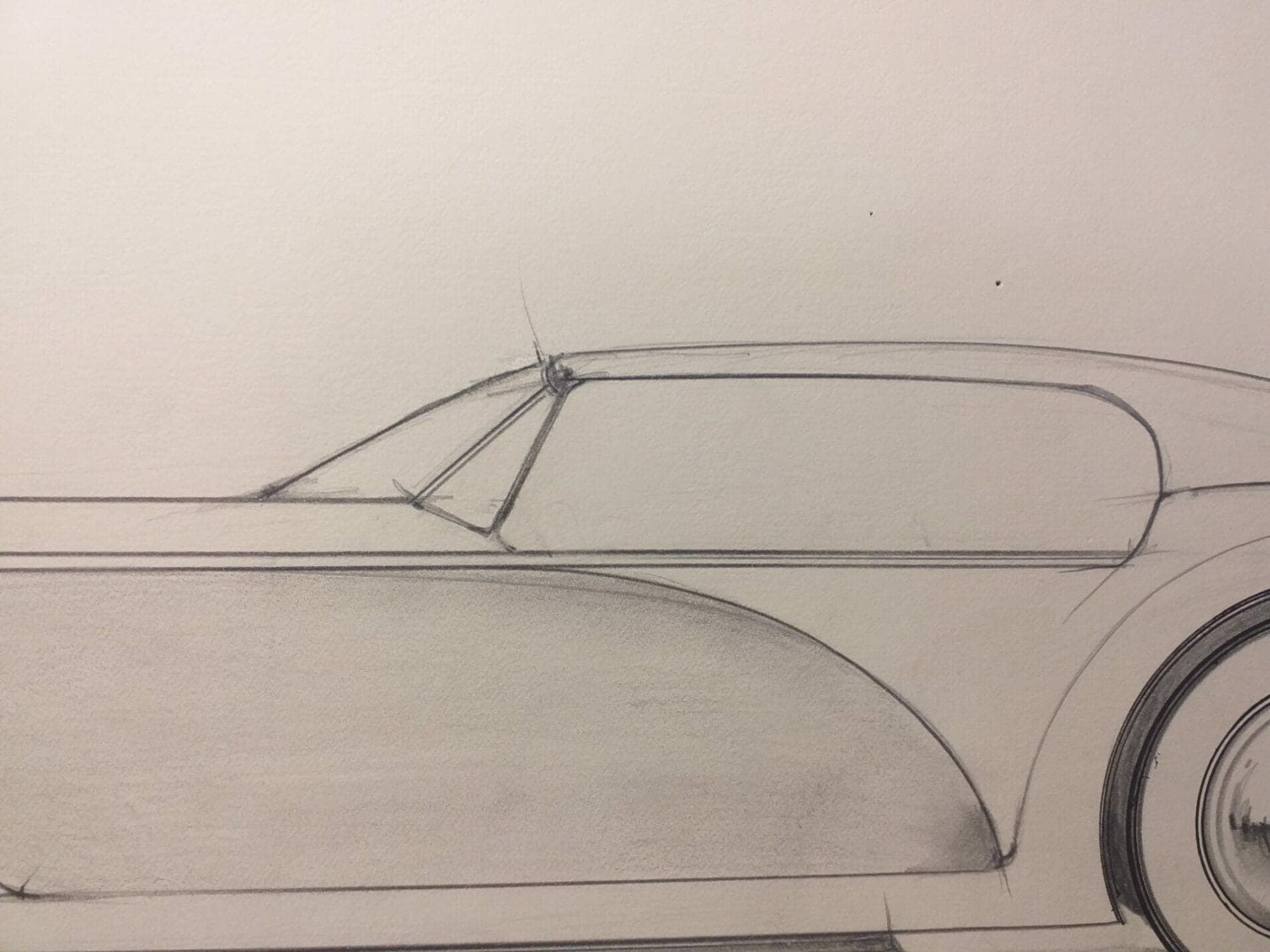 André Ferrand – Grand coupé 3, Dessin crayon & encre
