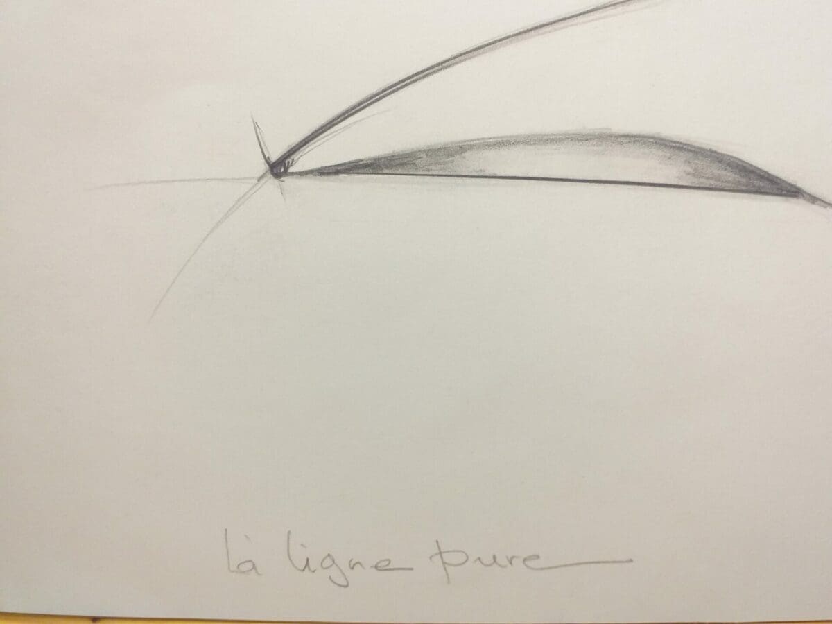 André Ferrand – La ligne Pure – Dessin au crayon