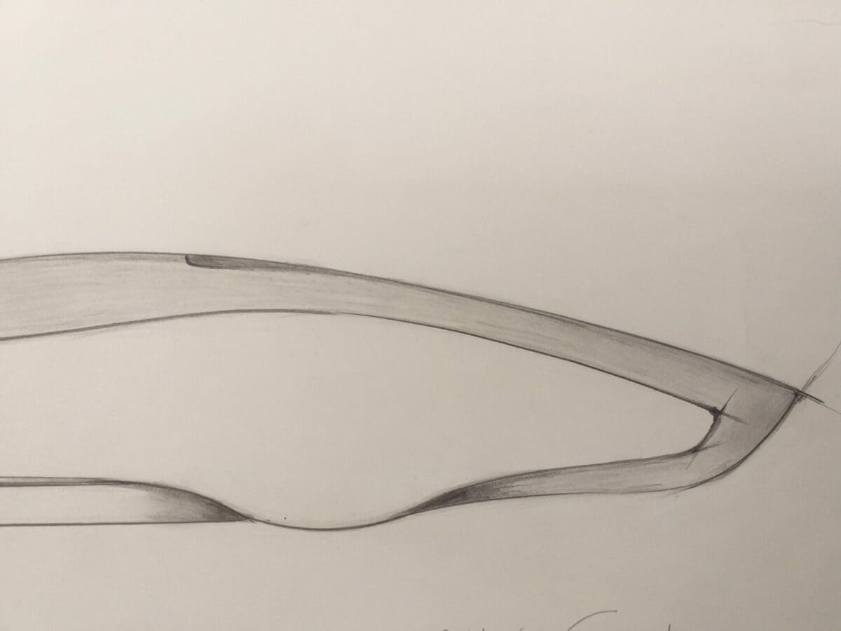 André Ferrand – La ligne Pure – Dessin au crayon