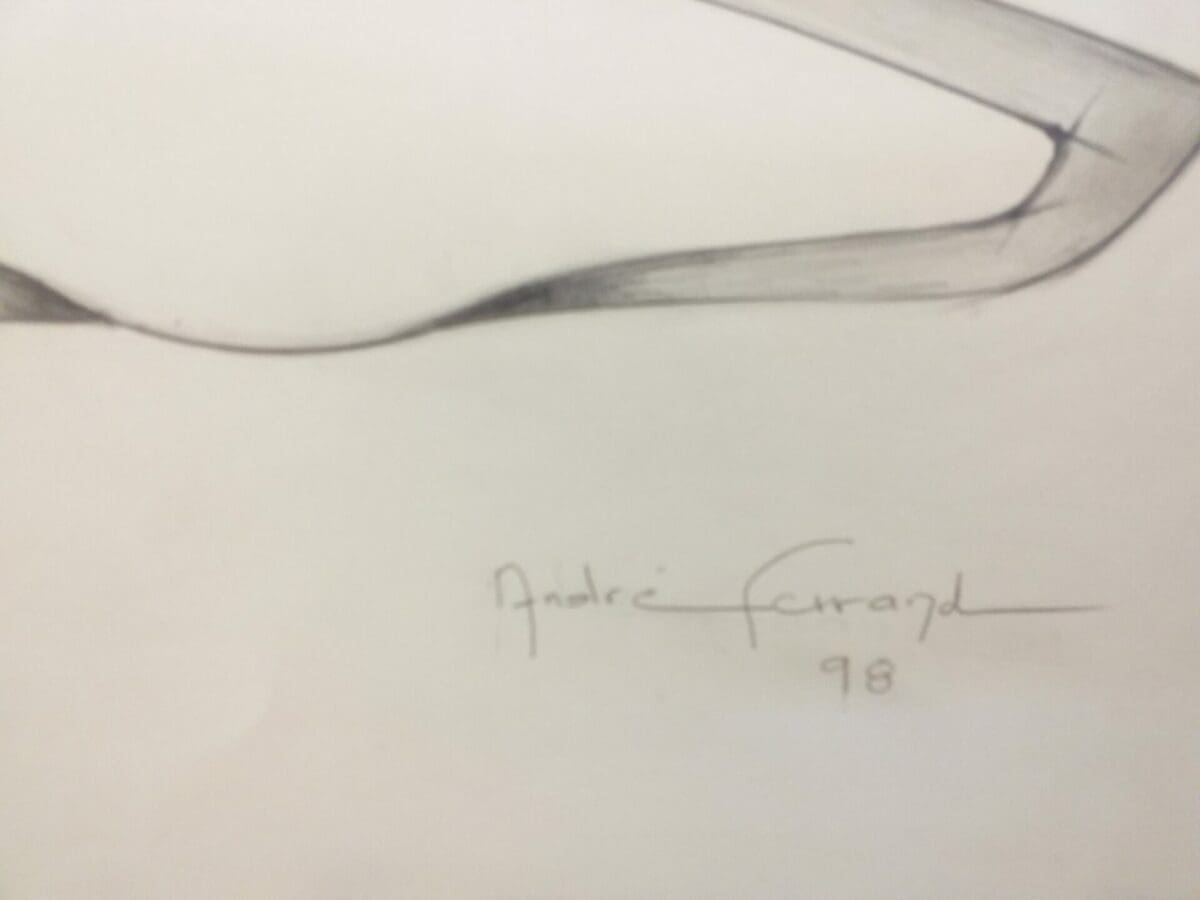 André Ferrand – La ligne Pure – Dessin au crayon