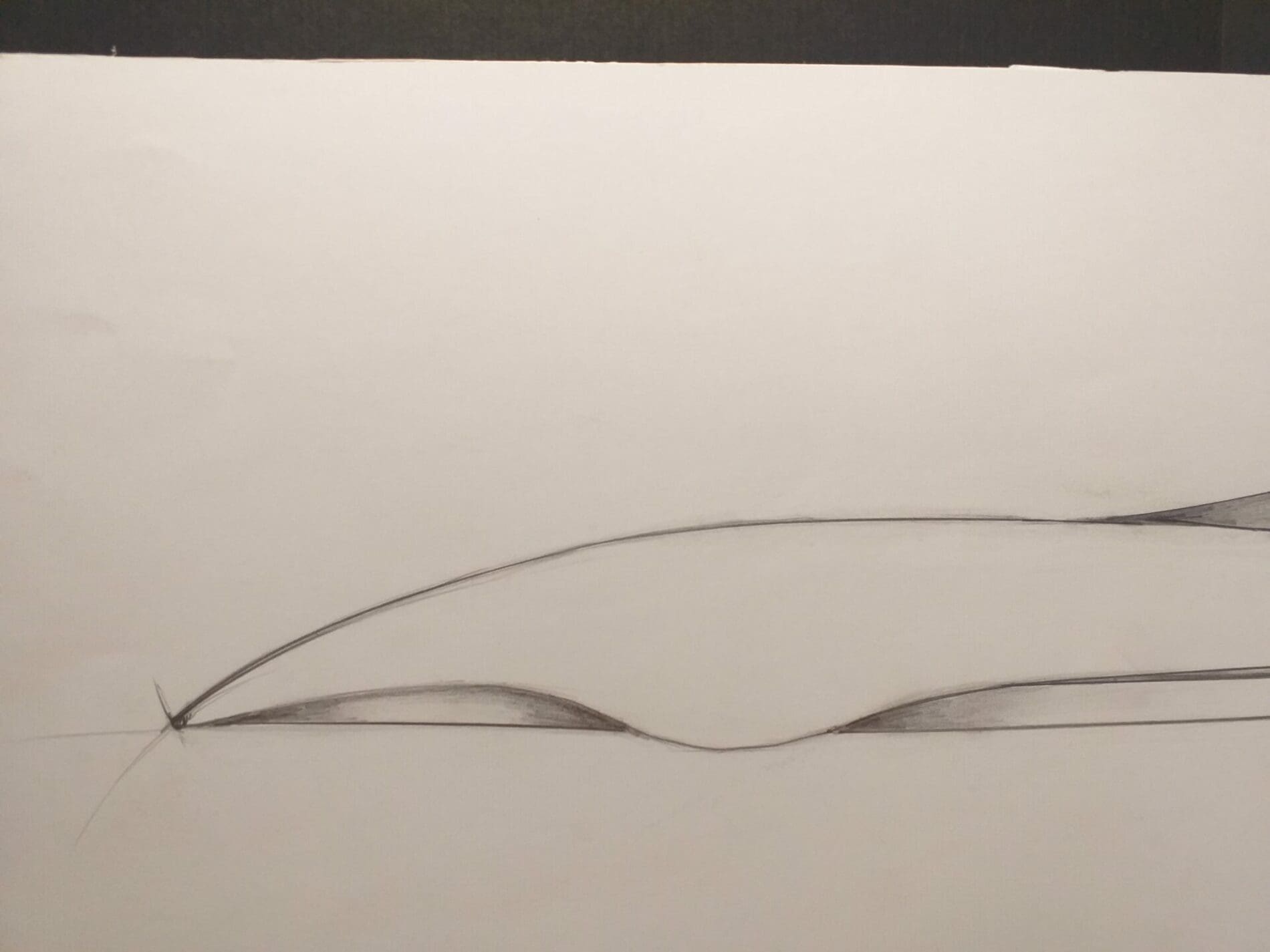 André Ferrand – La ligne Pure – Dessin au crayon