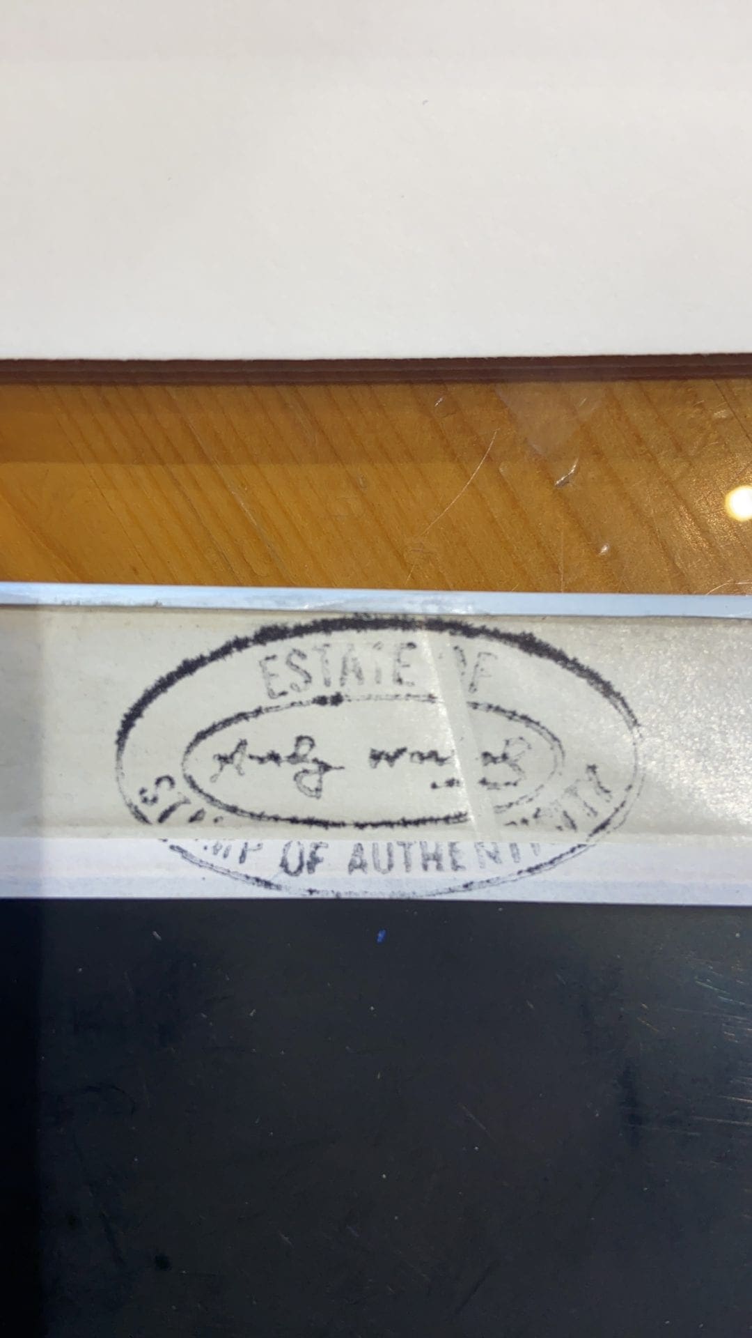 Andy Warhol – Polaroïd original « Bureau », 1976, cachet Estate