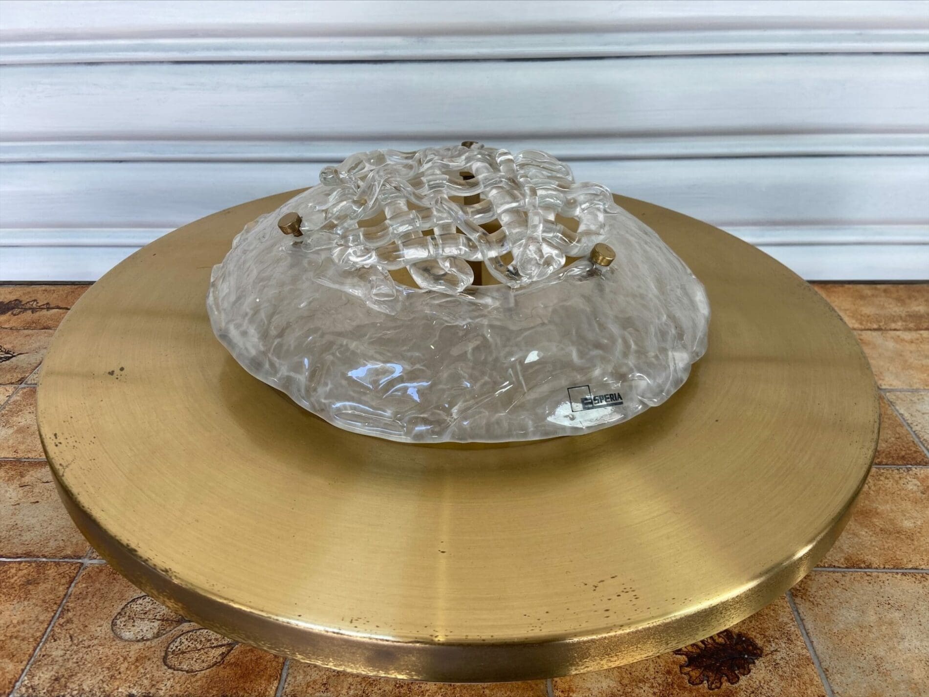 Angelo Brotto – Applique Pompeo verre de Murano et laiton