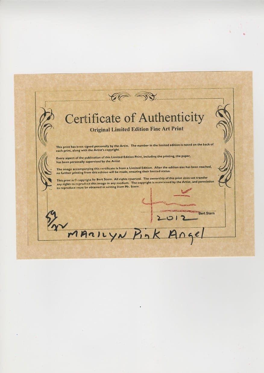 Bert Stern – Marilyn Monroe pink angel