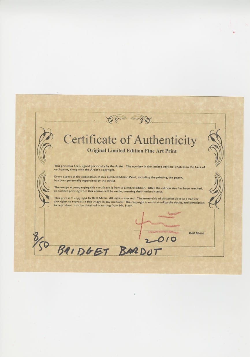 Bert stern – Brigitte Bardot so french