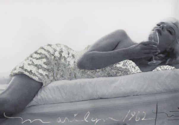 Bert STERN – Marilyn Monroe New baby in silver -1962