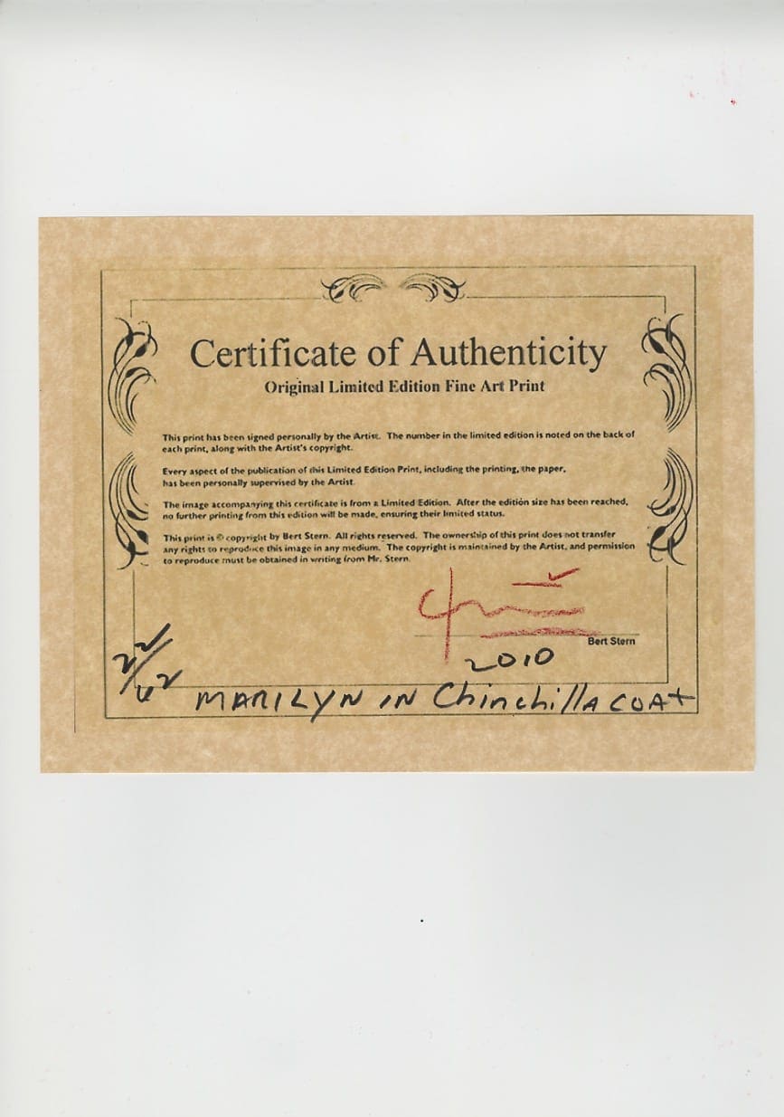 Bert Stern – Marilyn Monroe in chinchilla coat