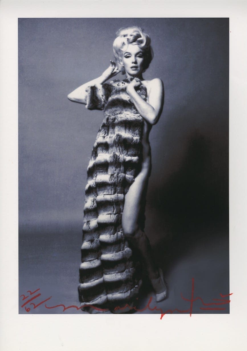 Bert Stern – Marilyn Monroe in chinchilla coat