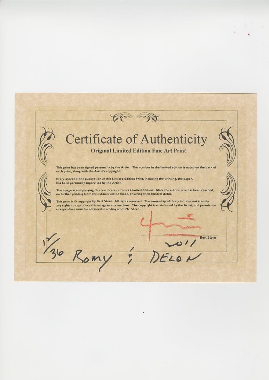 Bert stern – Romy Schneider et Alain Delon sur le tournage de La Piscine (1968)