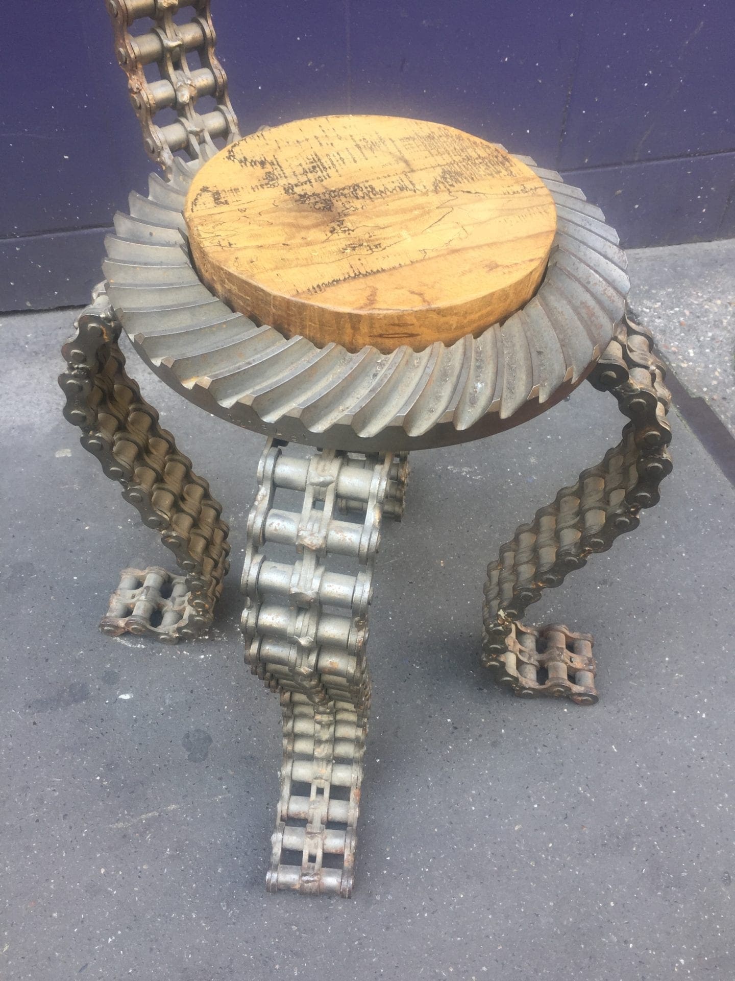 Bob CAMPBELL – Chaise en acier de l’atelier Stig