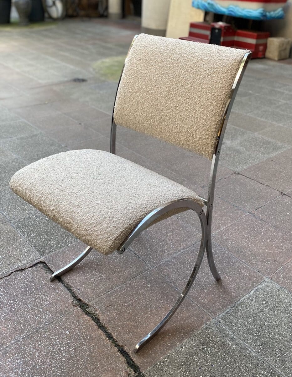 Juego de 6 sillas Boris Tabacoff para Christofle – Diseño alrededor de 1970