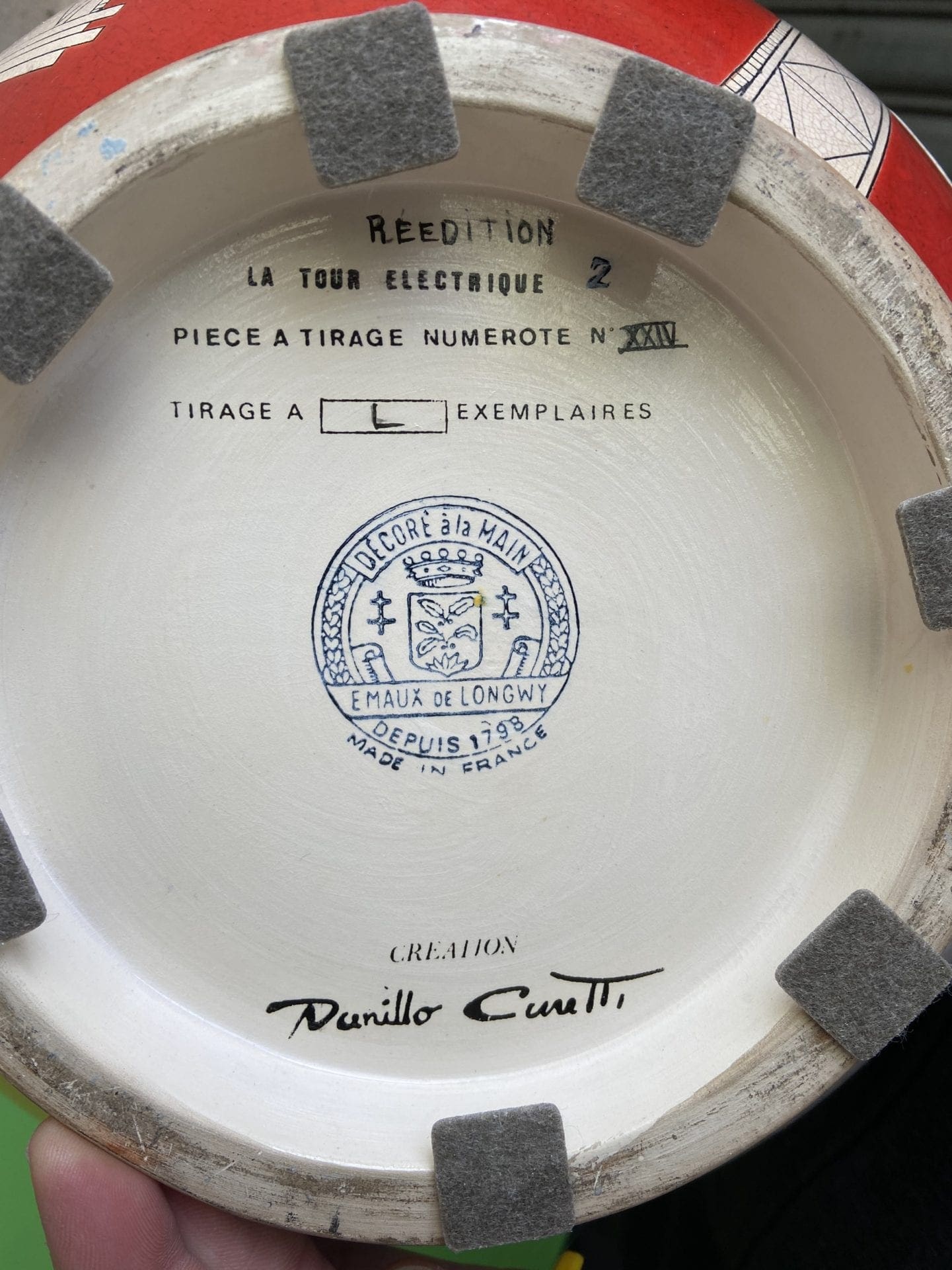 Boule coloniale Longwy – La Tour Électrique, Danilo Curetti, édition limitée