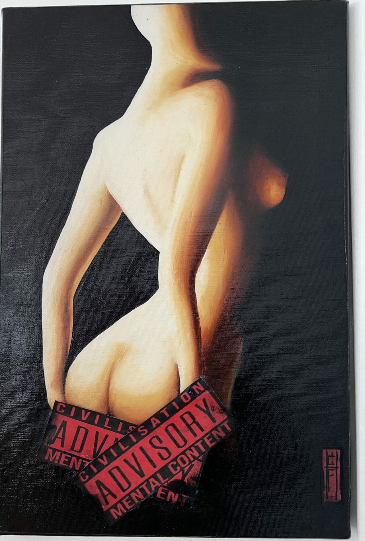 CFH – Civilisation Advisory, huile sur toile contemporaine, 2023