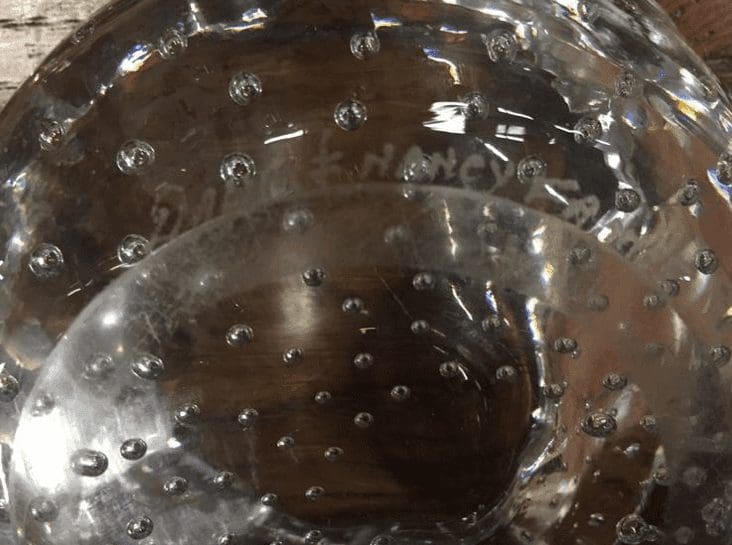 Cendrier en Cristal Daum Nancy France