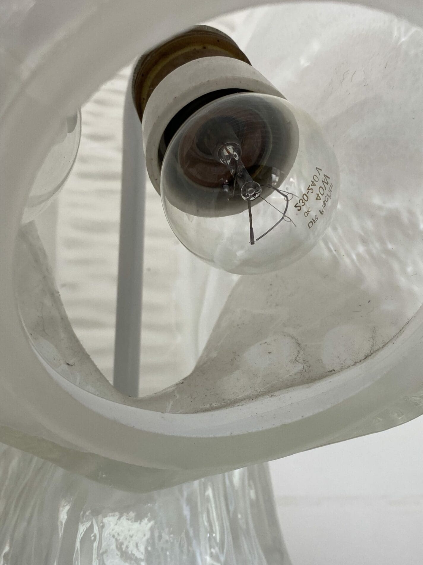 Lampe Carlo Nason en verre de Murano pour Mazzega – Design organique des années 60