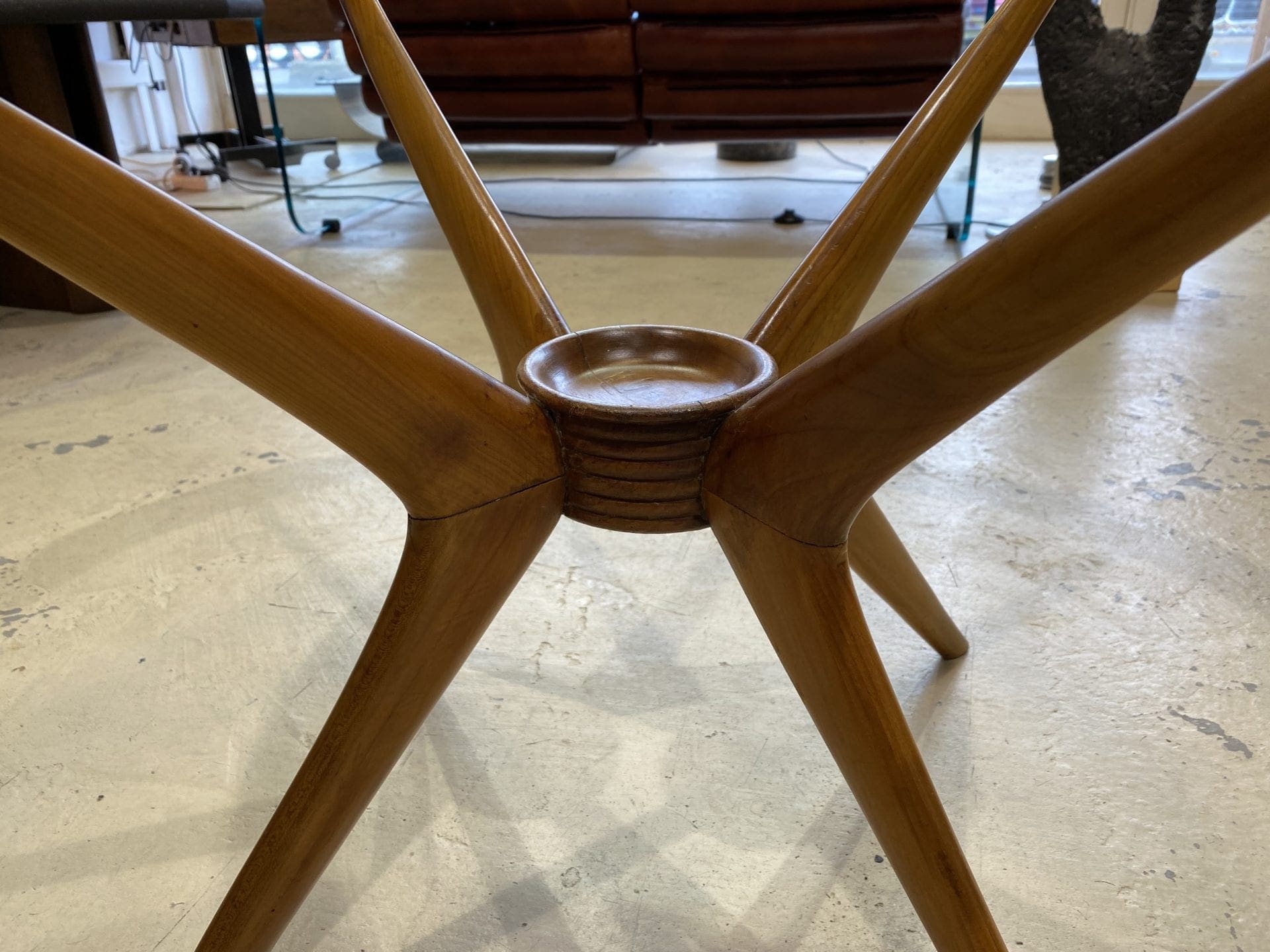 Table Basse Cesare Lacca Palissandre et Verre