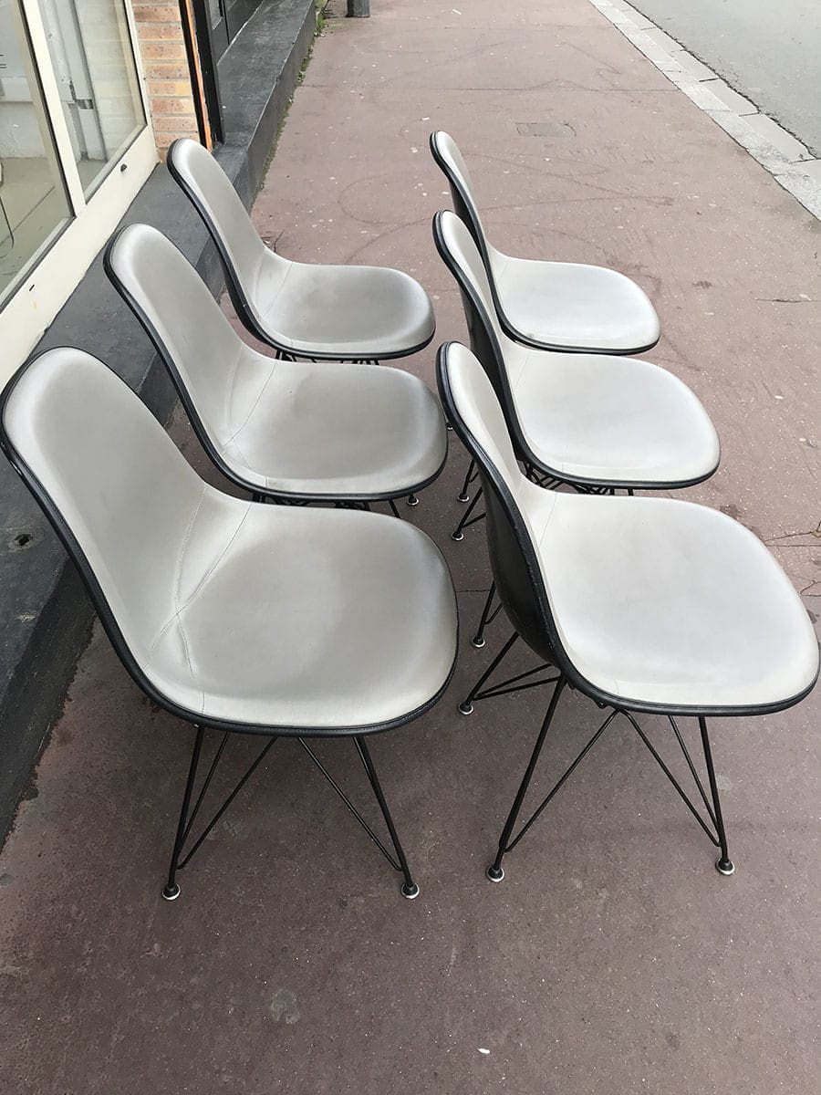 Charles EAMES – Lot de 6 chaises DSW – Circa 1970