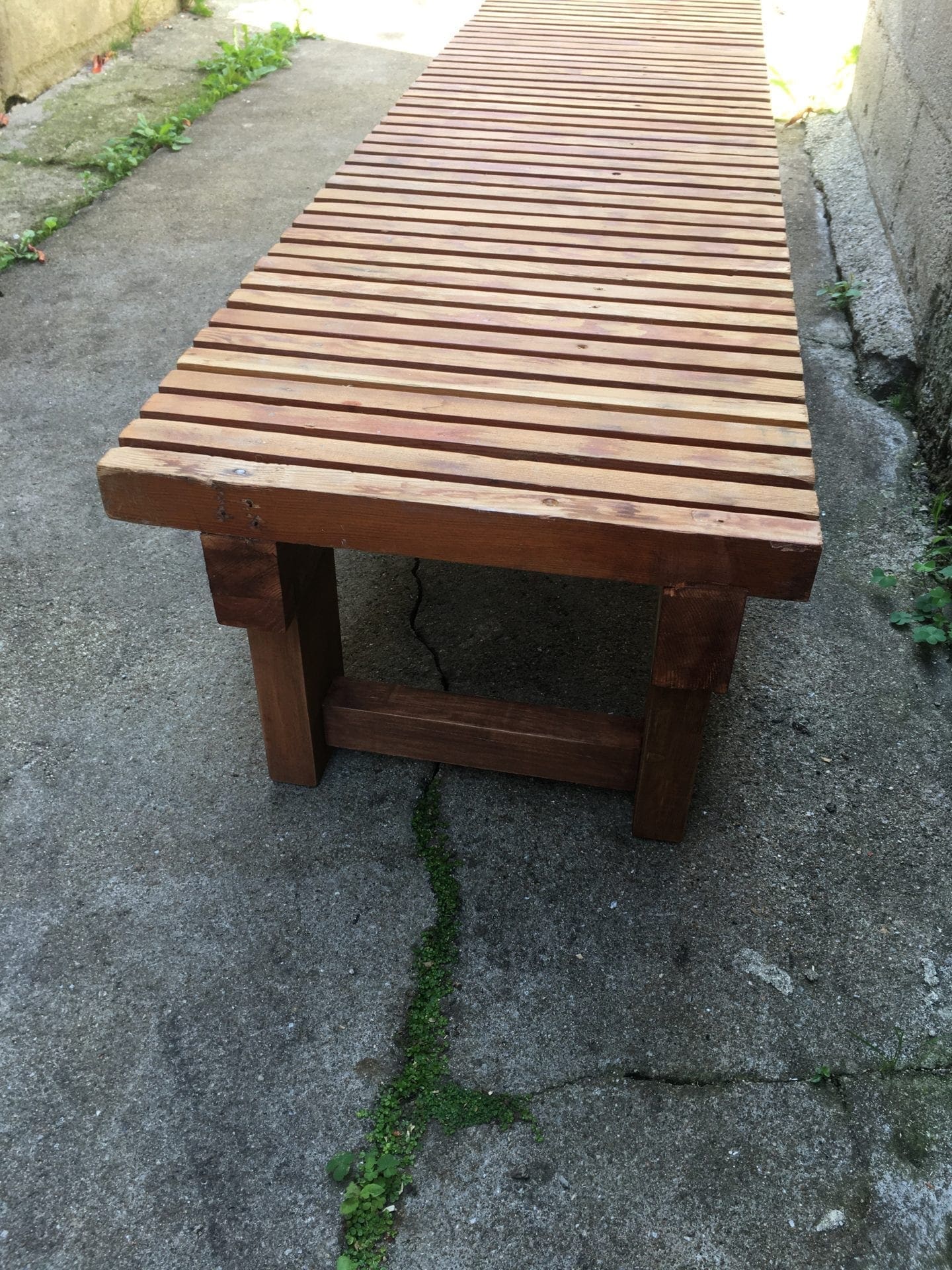 Charlotte Perriand – Banquette caillebotis 1 – Mélèze