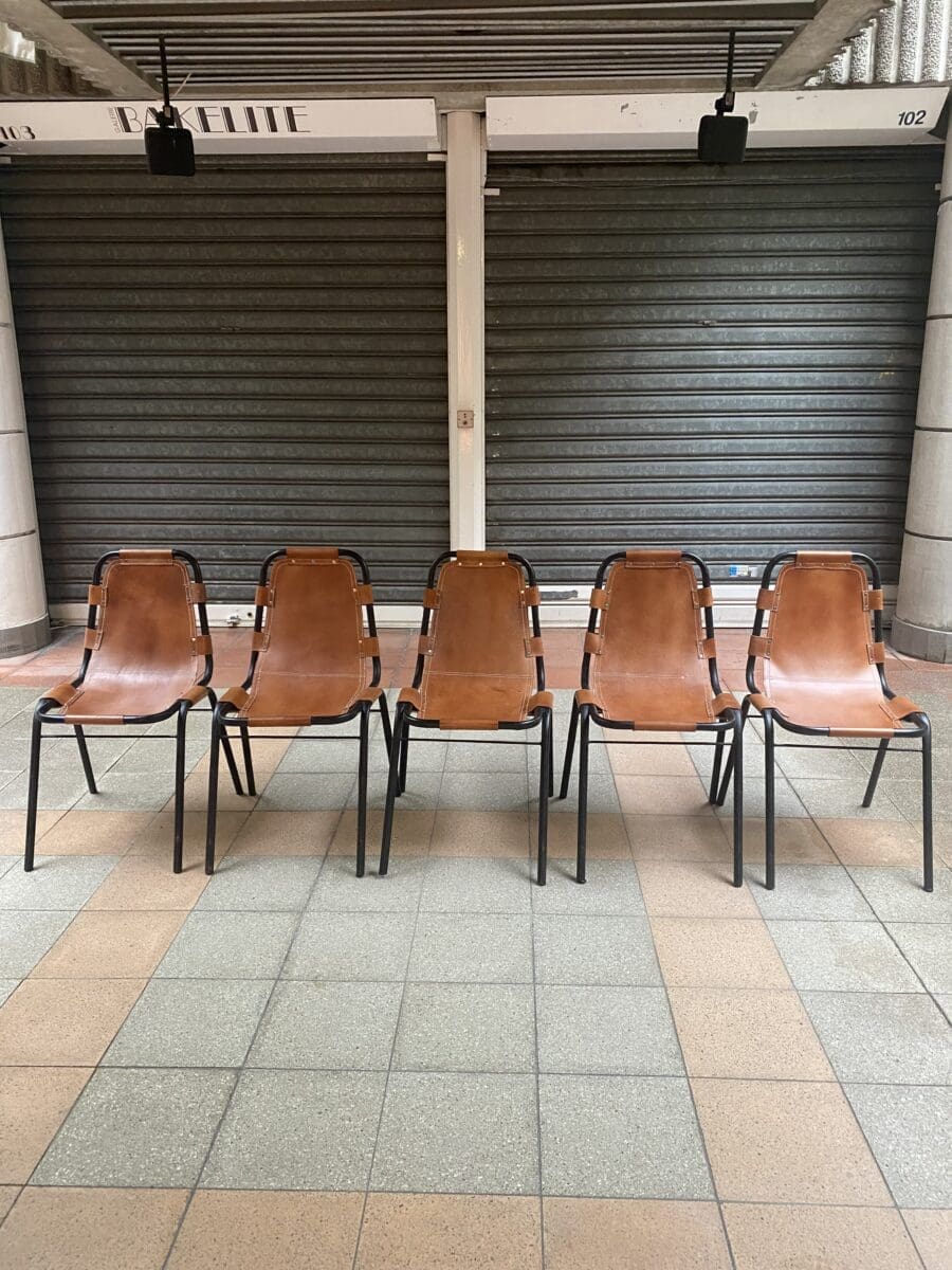 Charlotte Perriand – Lot de 5 chaises les Arcs