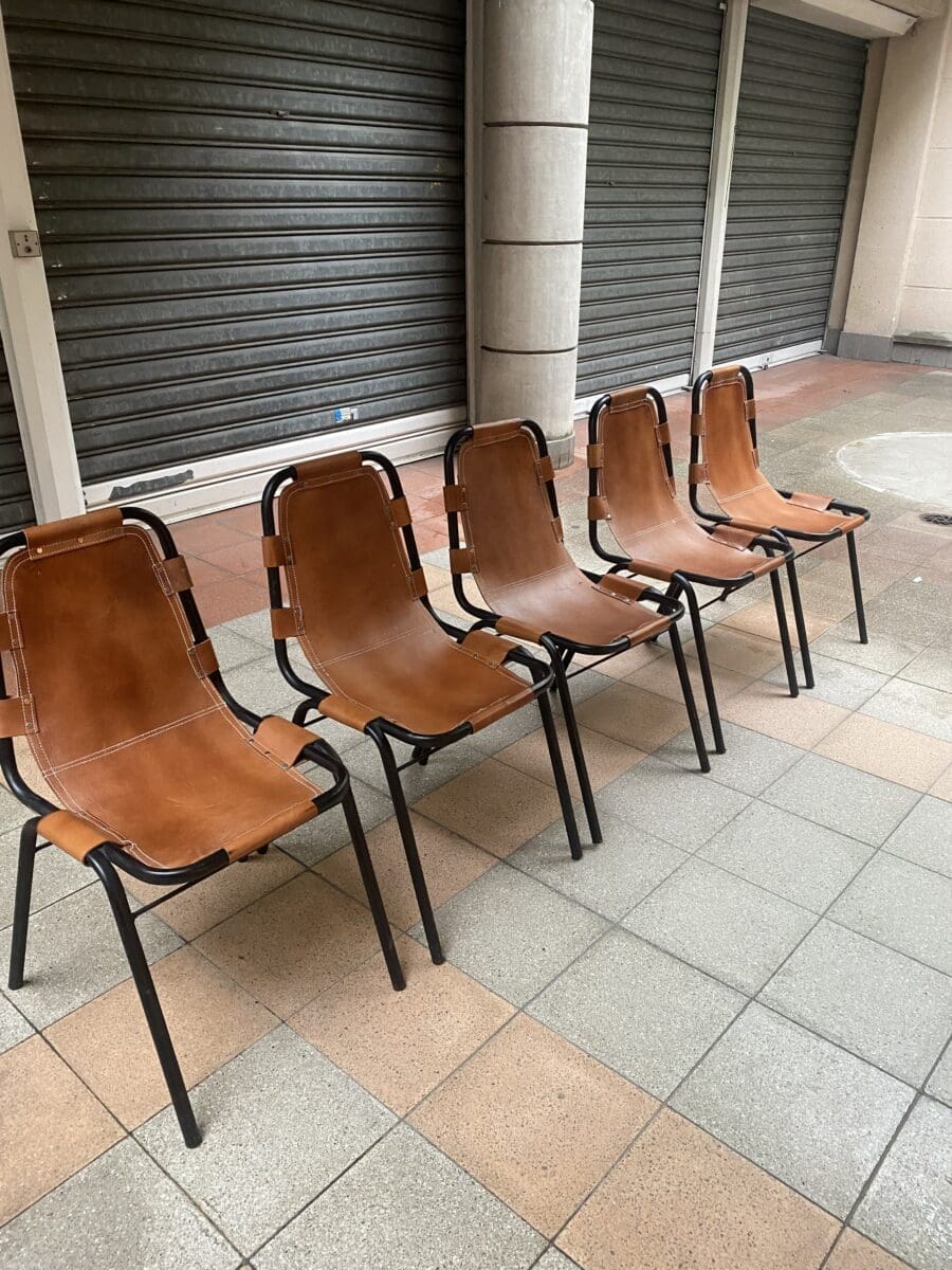 Charlotte Perriand – Lot de 5 chaises les Arcs