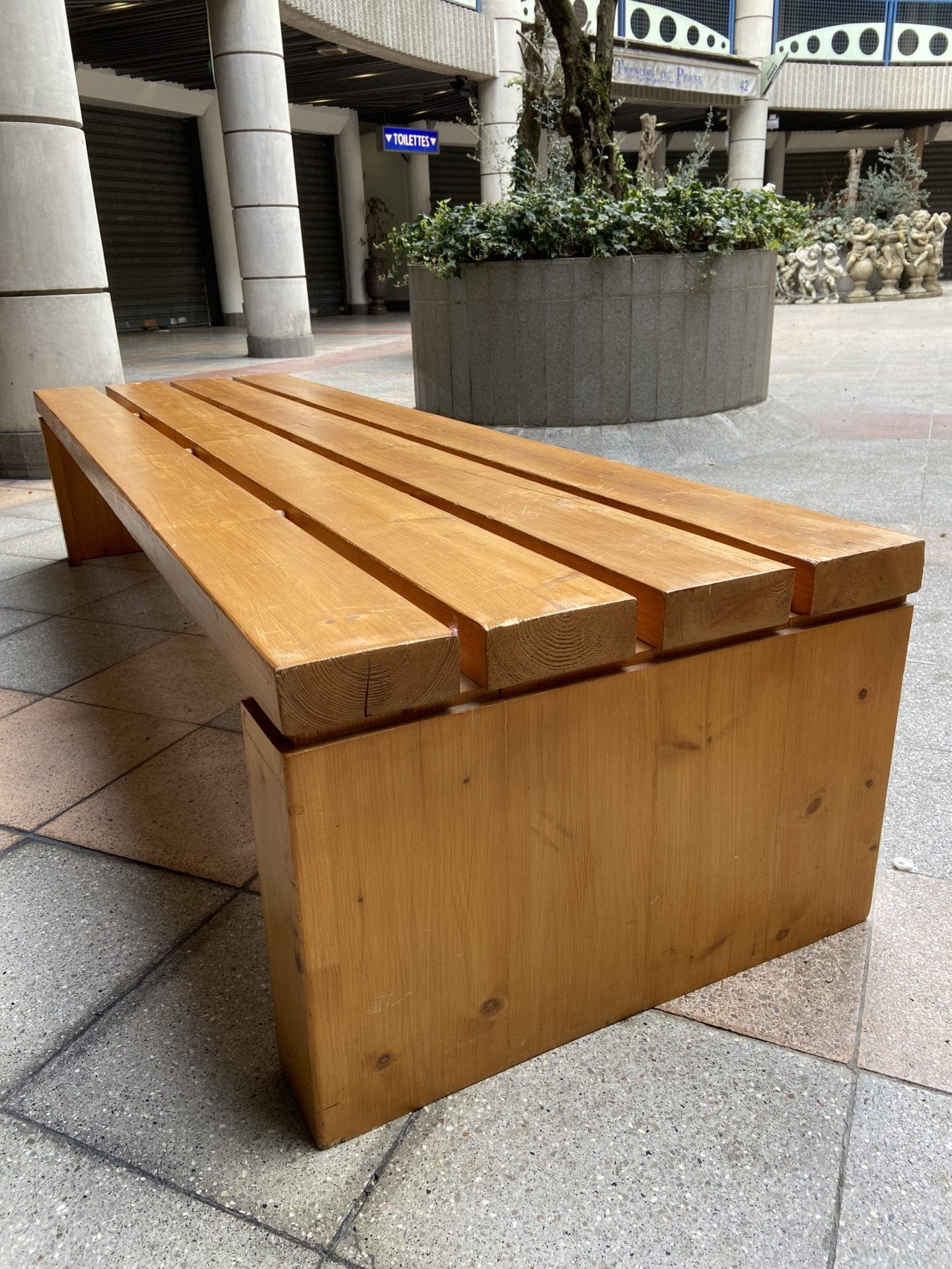 Charlotte Perriand – Rare Banc 4 lattes