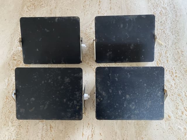 Charlotte Perriand – Rare série de 4 mythiques appliques Volets