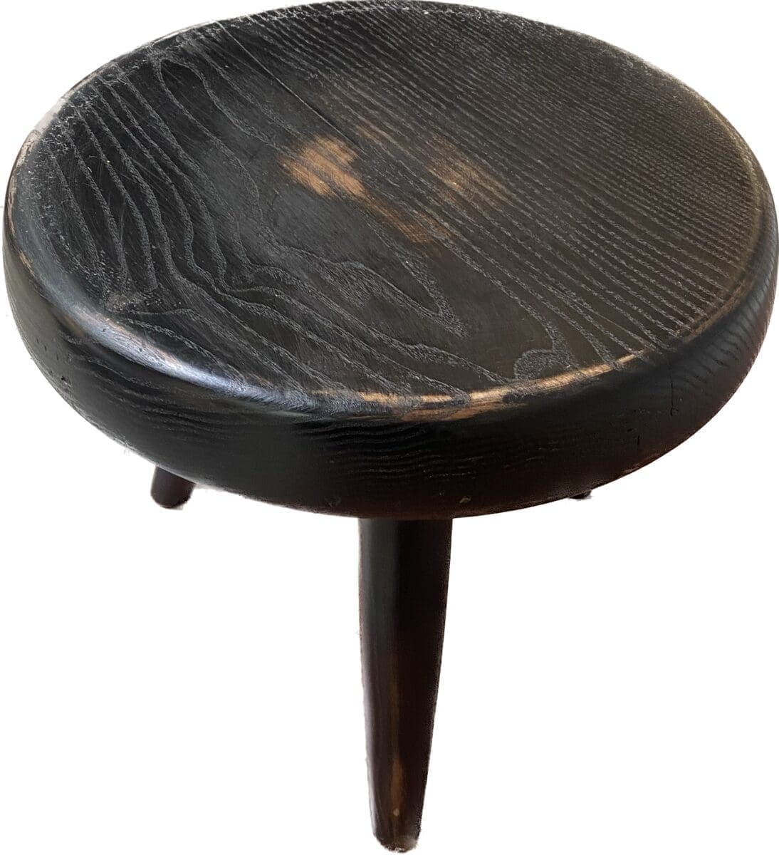 Taburete bajo Charlotte Perriand Berger en fresno ennegrecido