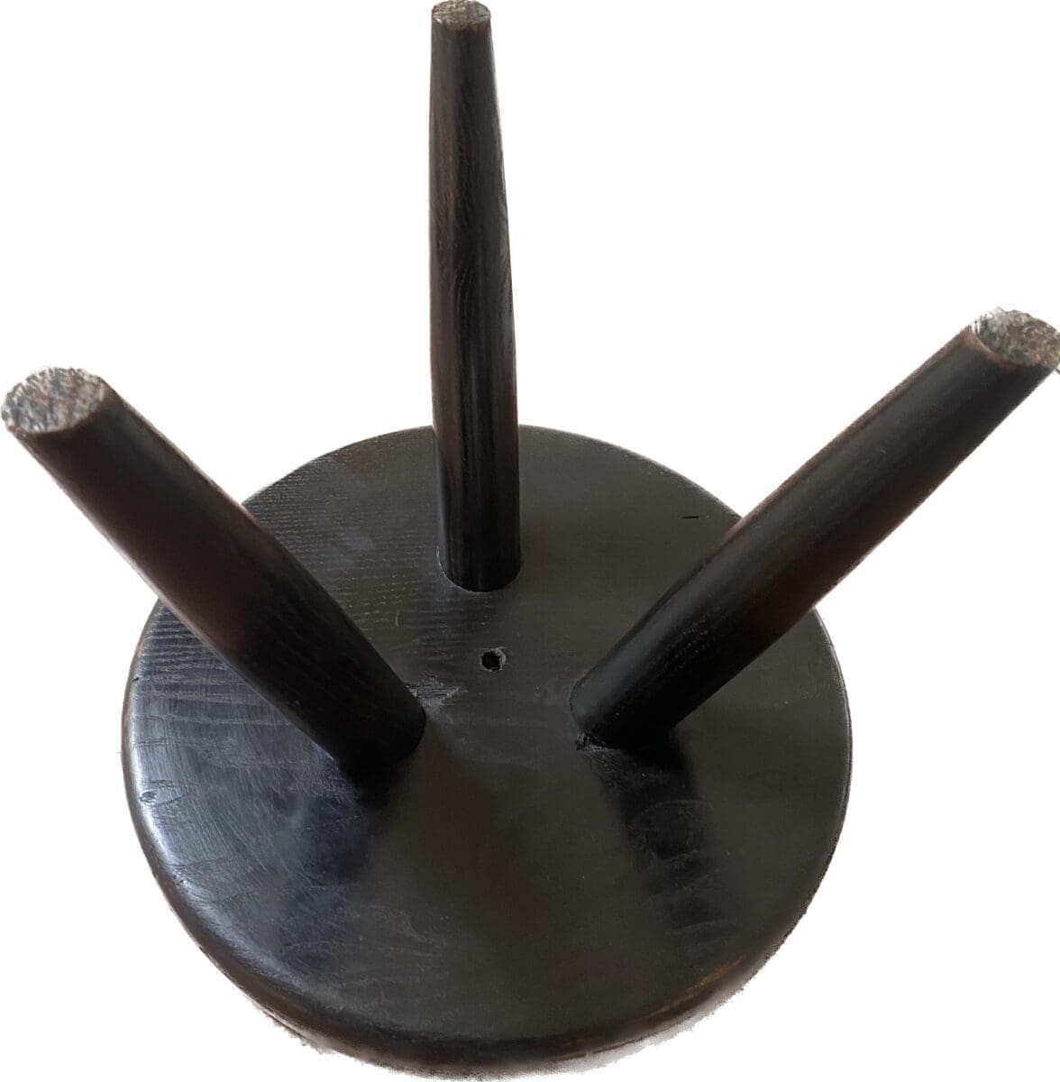 Tabouret Berger bas Charlotte Perriand frêne noirci