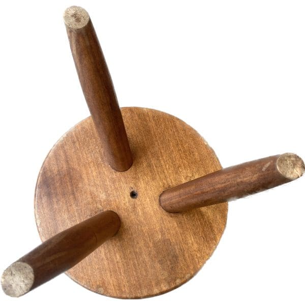 Charlotte Perriand  – Tabouret « Berger » bas – Rare édition Acajou