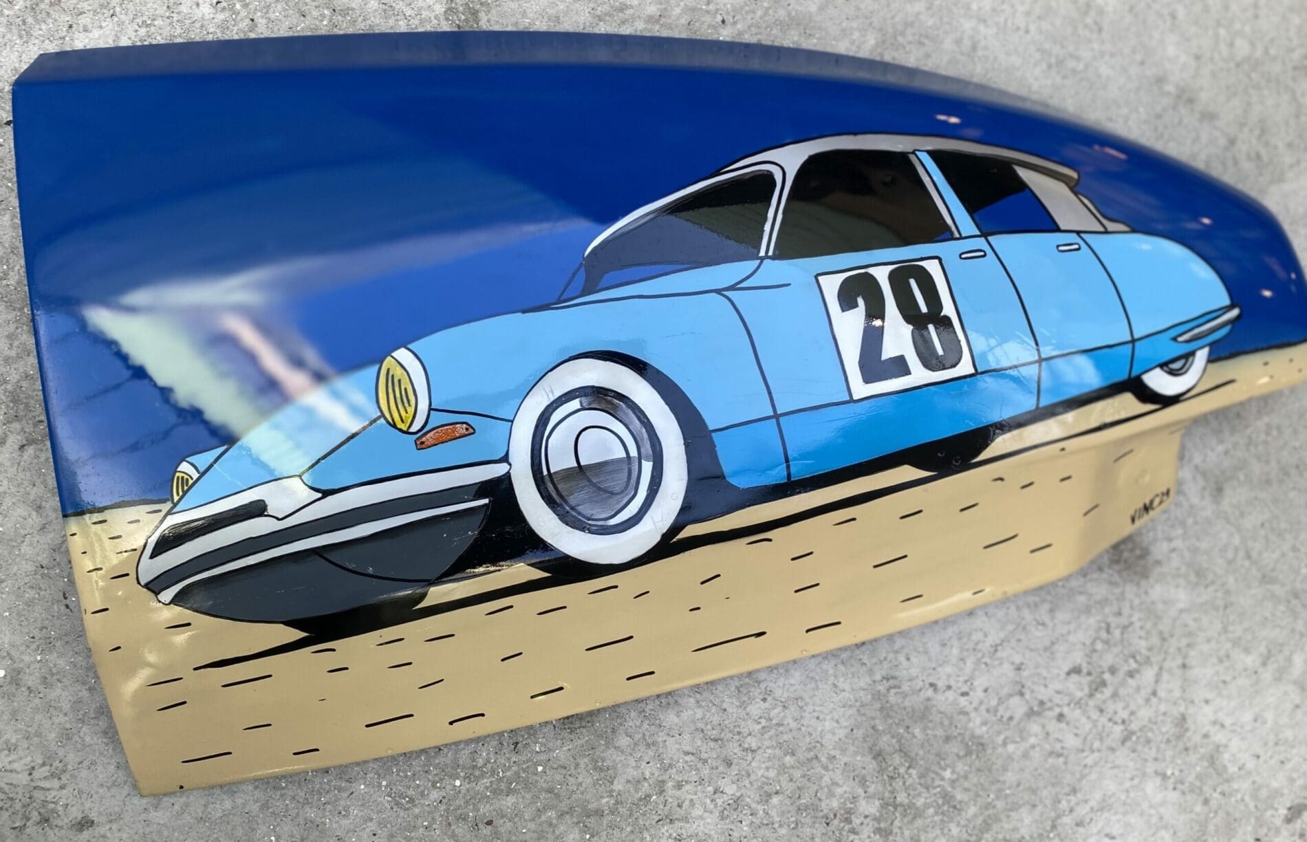 Citroen ID 19 rallye – Peinture sur carrosserie par VINC