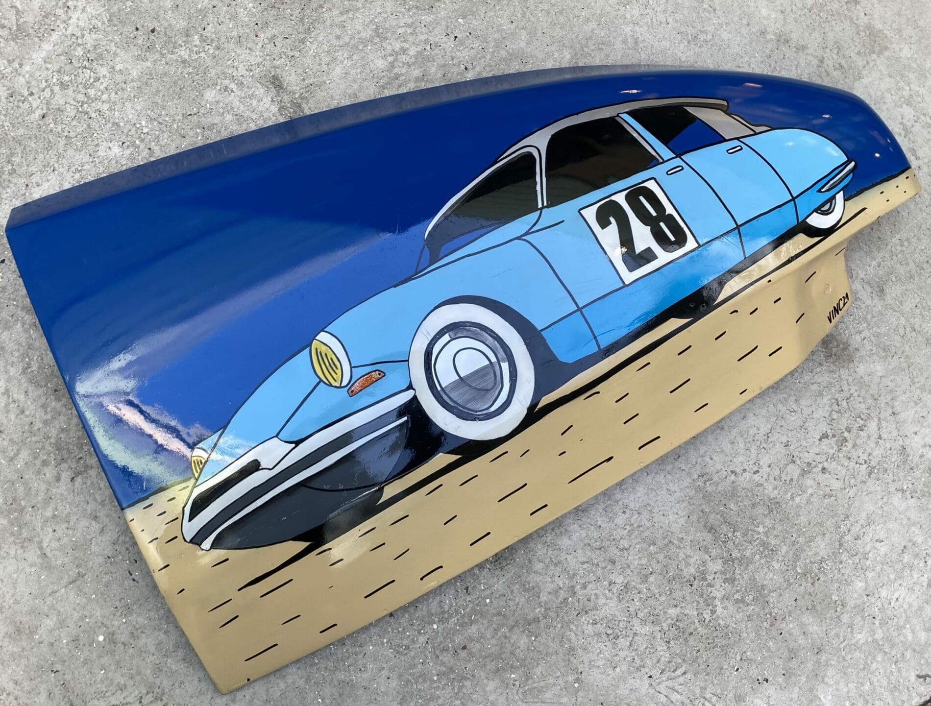 Citroen ID 19 rallye – Peinture sur carrosserie par VINC