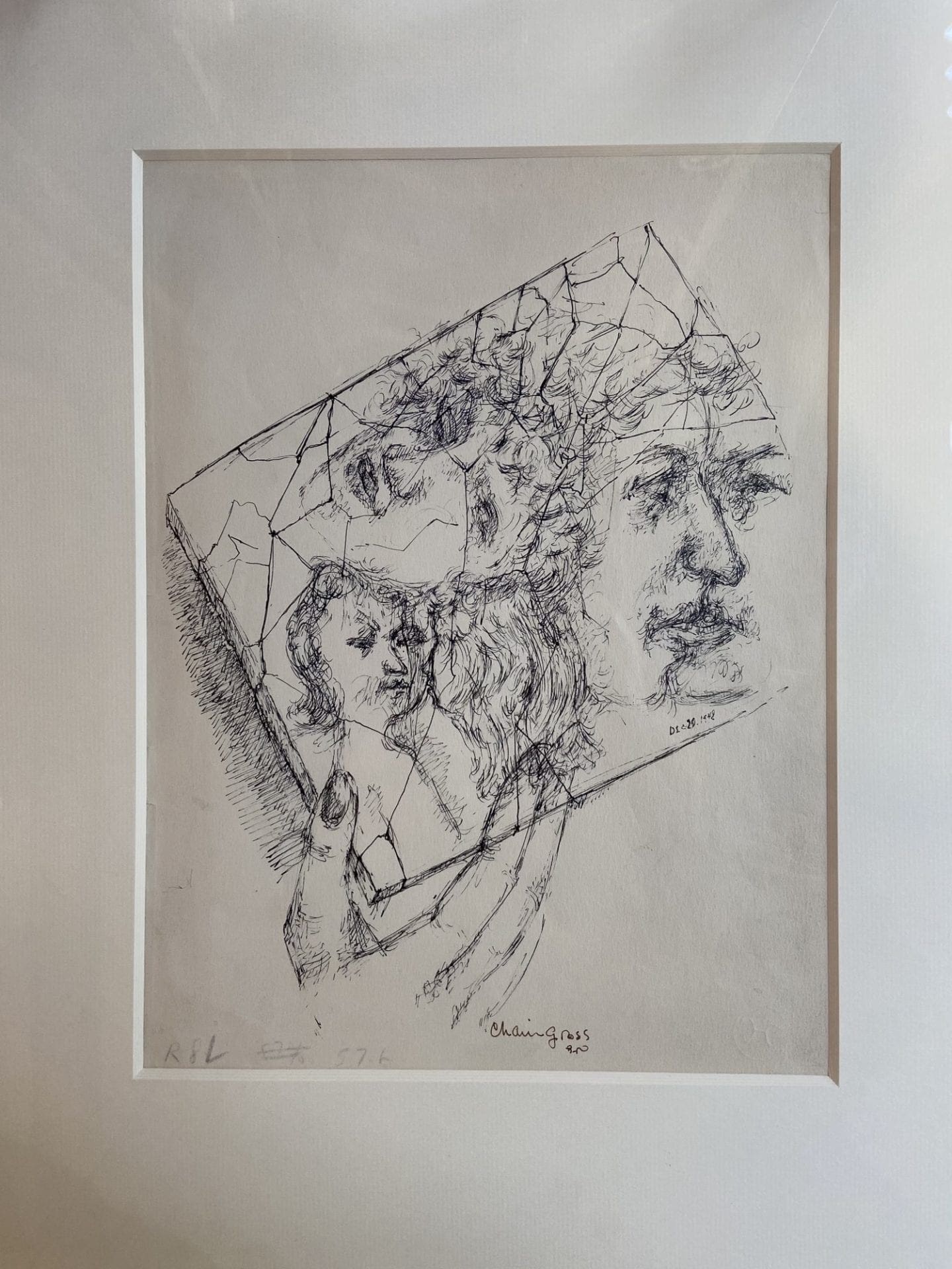Chaim Gross – Composition avec visages (1942)