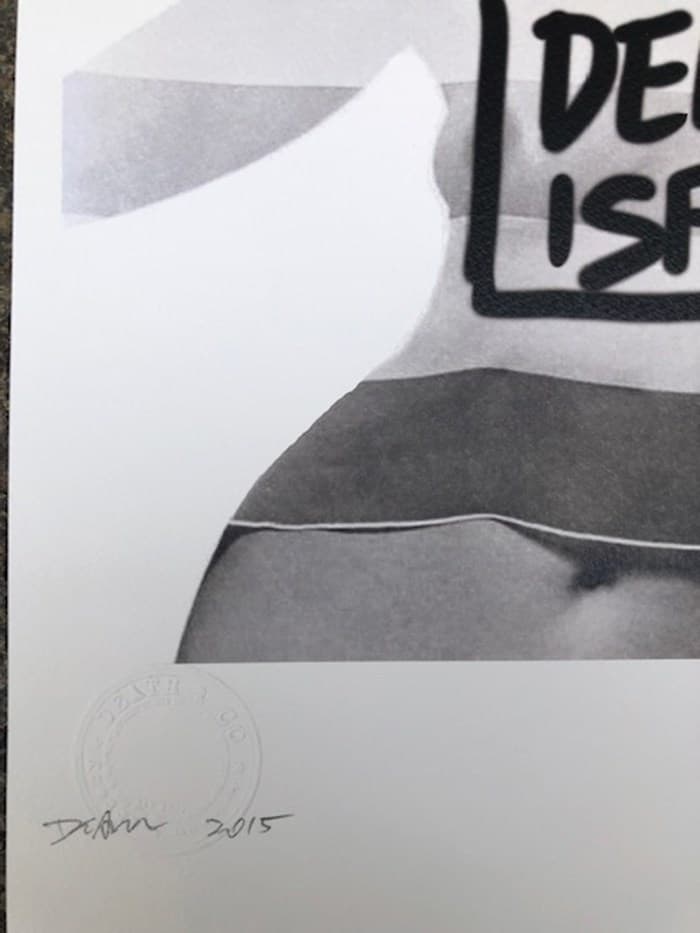 Death NYC – Death is free, sérigraphie 2015