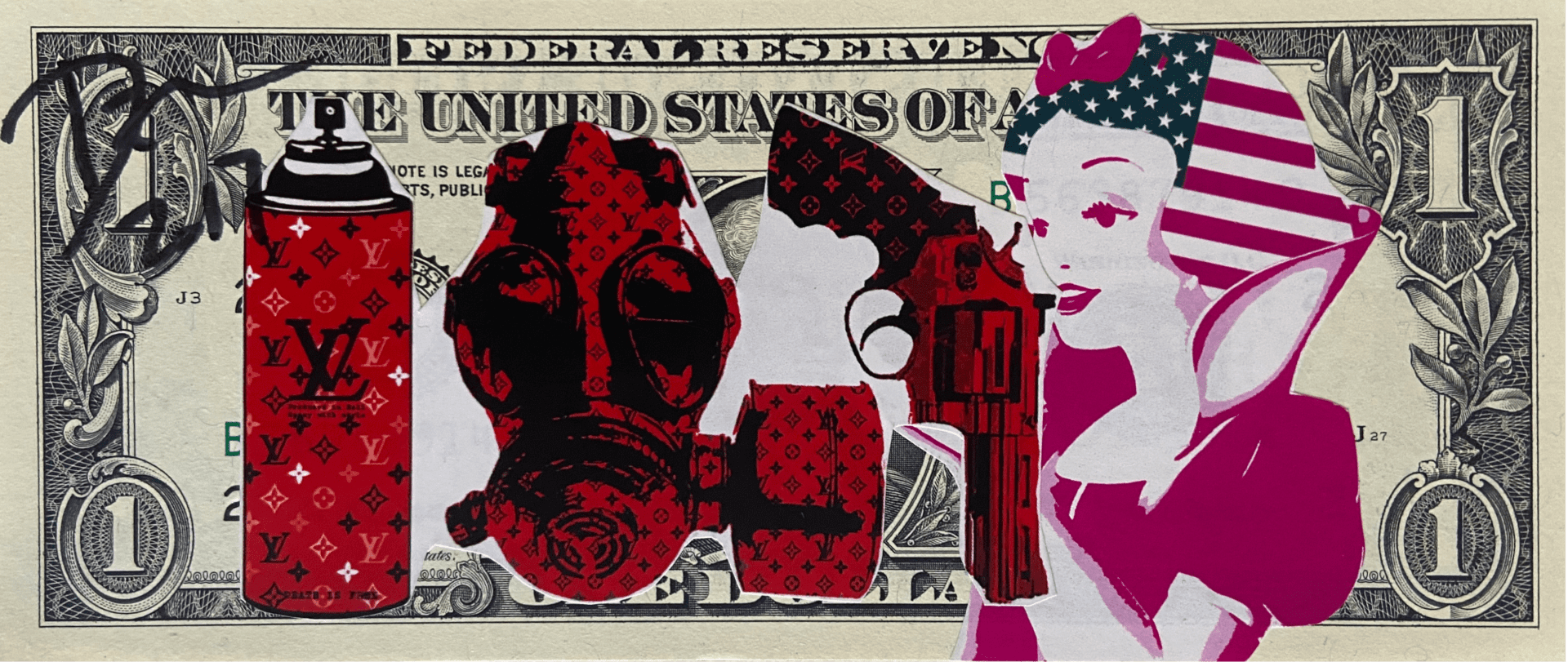 Death NYC – LV Snow White, 2017 – Collage