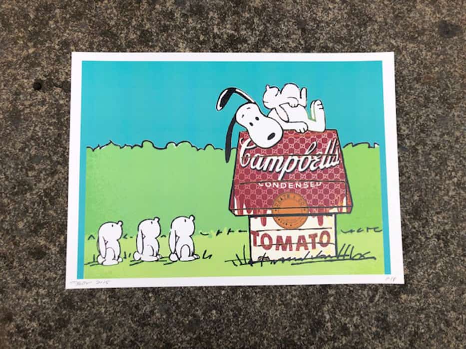 Death NYC – Snoopy on his Campbell’s house – 2015