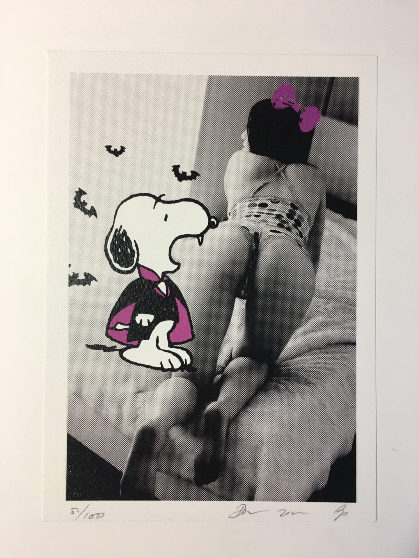 Death NYC – Snoopy Vamp, Sérigraphie signée
