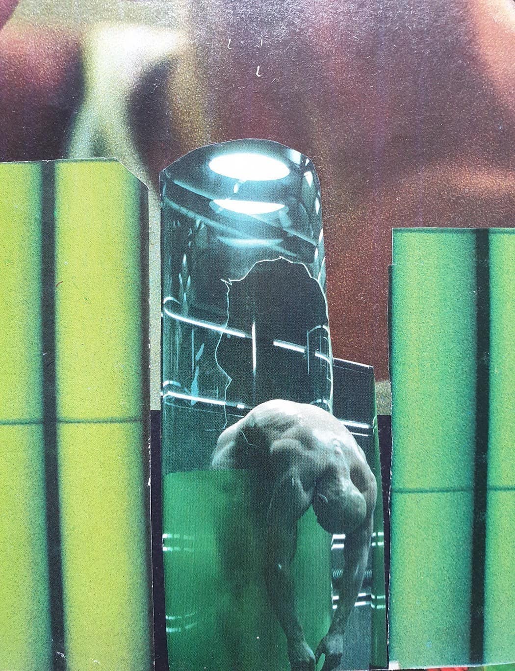 Elisa Casbas – Vivre sans masques, collage (2018)