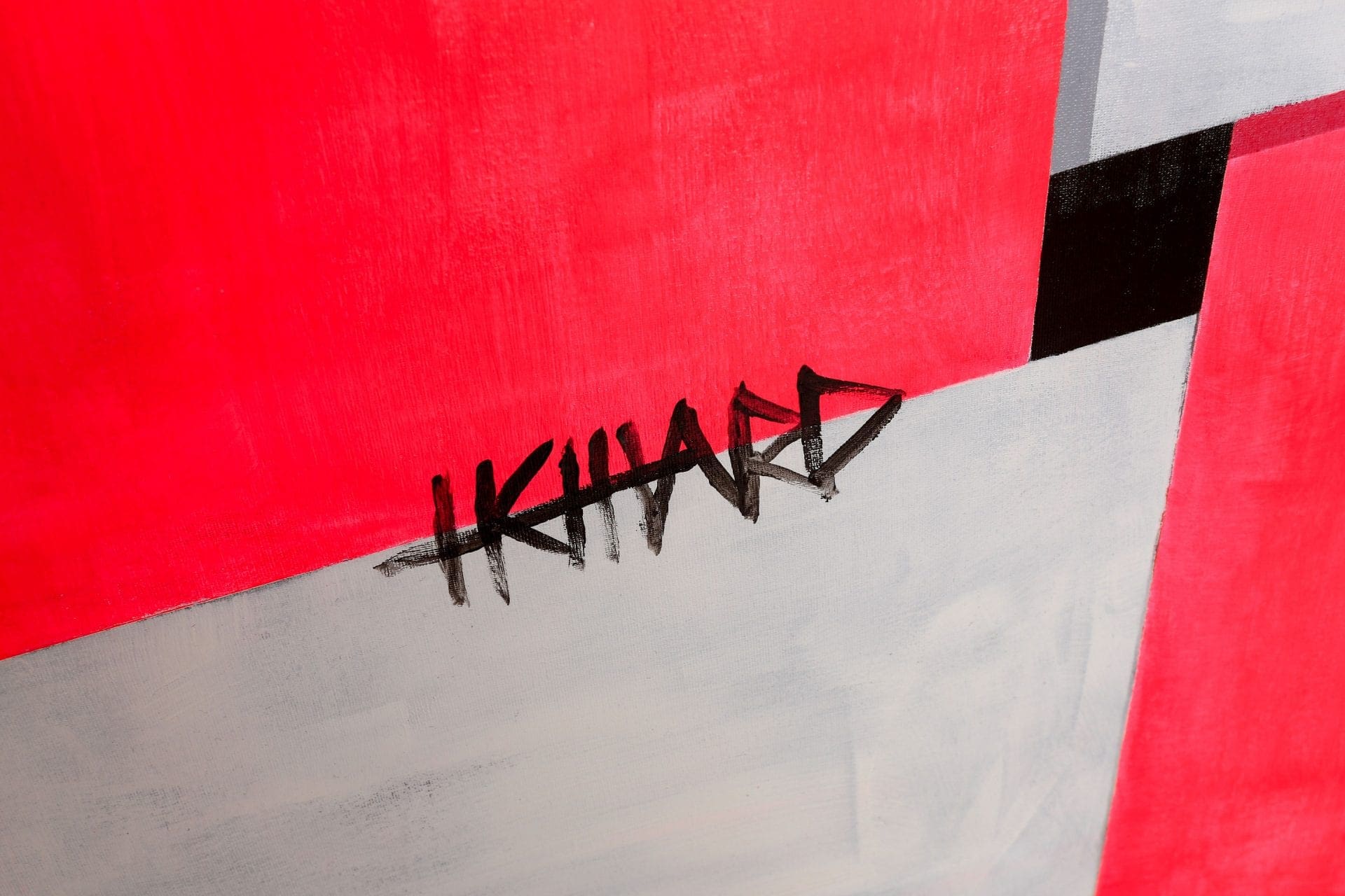 Fabien Hémard – Quantique 1, acrylique et gesso (2019)